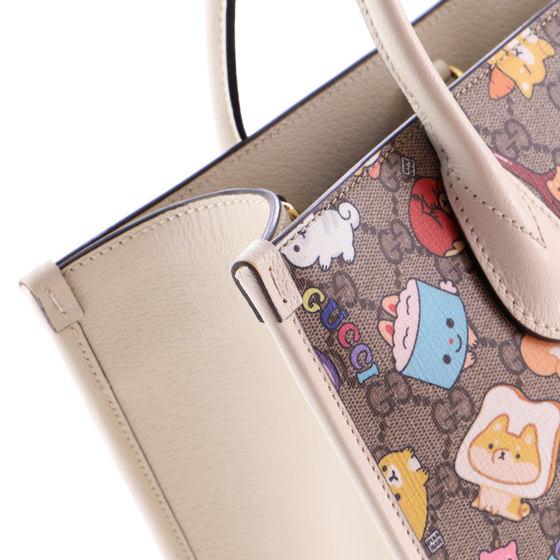 Interlocking G Patch Tote Printed Gg