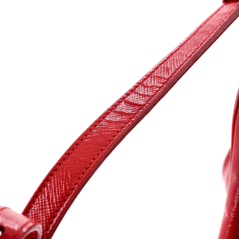 Double Zip Lux Tote Vernice Saffiano