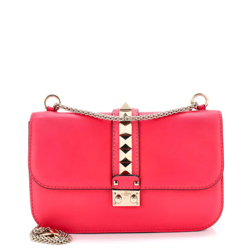 Glam Lock Shoulder Bag Leather Medium