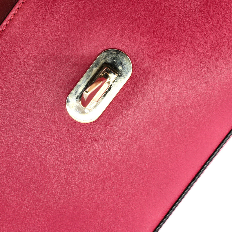 Rockstud Flip Lock Flap Bag Leather