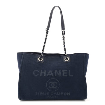Mixed Fibers Small Deauville Tote Navy