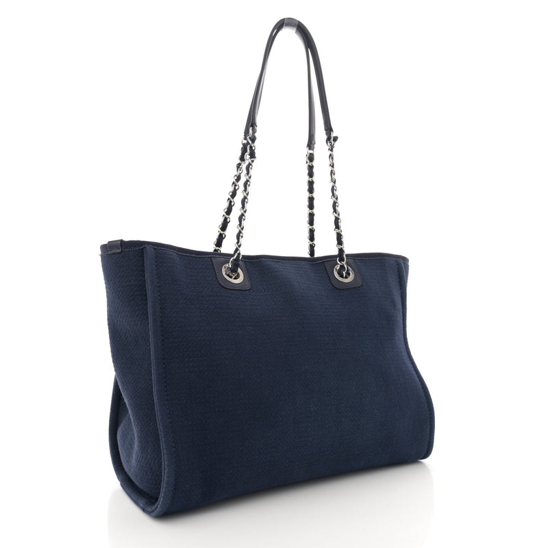 Mixed Fibers Small Deauville Tote Navy