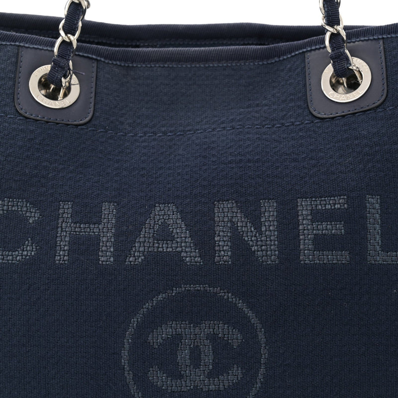 Mixed Fibers Small Deauville Tote Navy