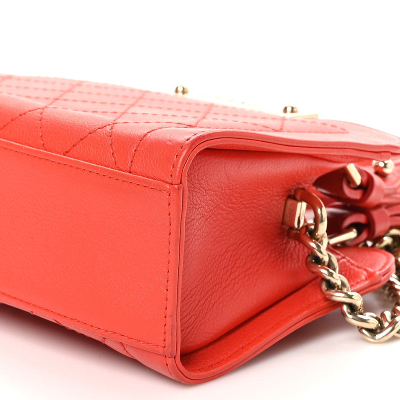 Grained Calfskin Stitched Mini Label