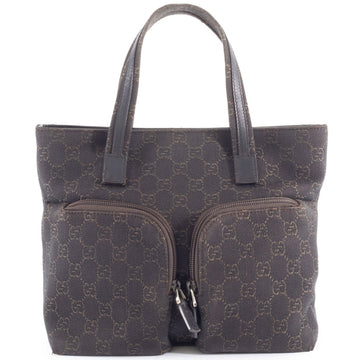 Double Pocket Tote Gg Canvas Small