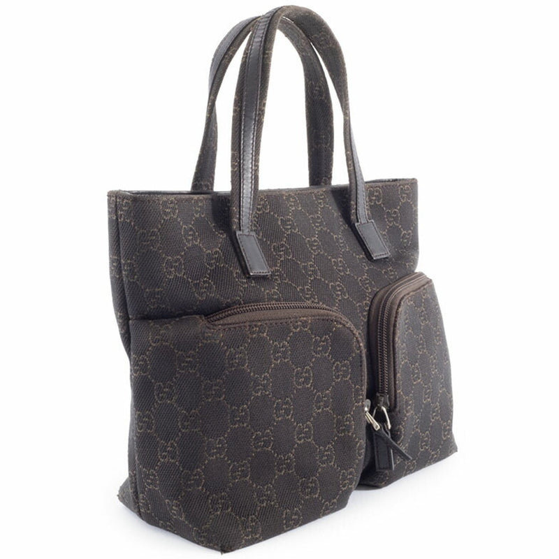 Double Pocket Tote Gg Canvas Small