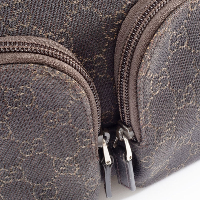 Double Pocket Tote Gg Canvas Small