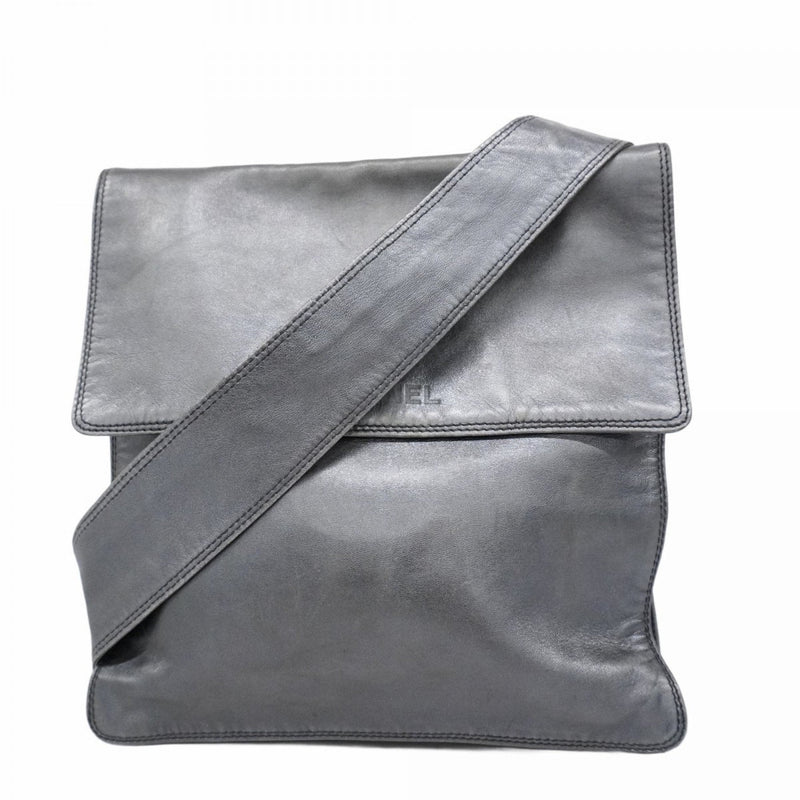 Vintage Logo Flap Messenger Bag Leather