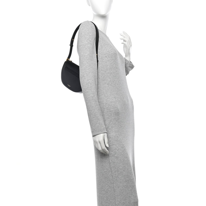 Calfskin Mini Olympia Shoulder Bag Black