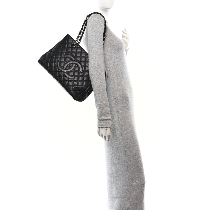 Caviar Quilted Grand Shopping Tote Gst