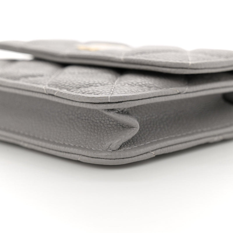 Caviar Quilted Miss Coco Clutch With