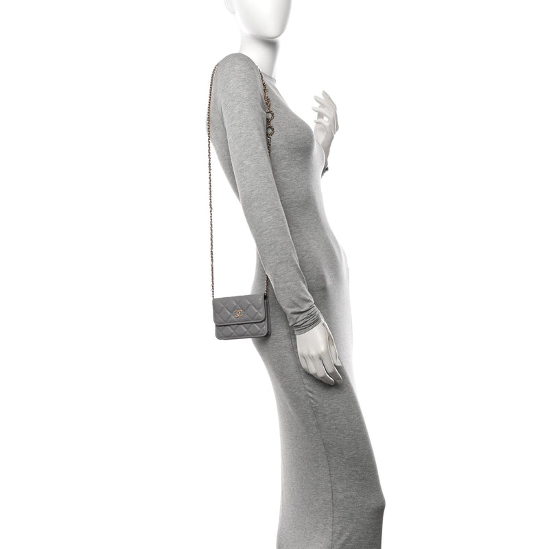 Caviar Quilted Miss Coco Clutch With