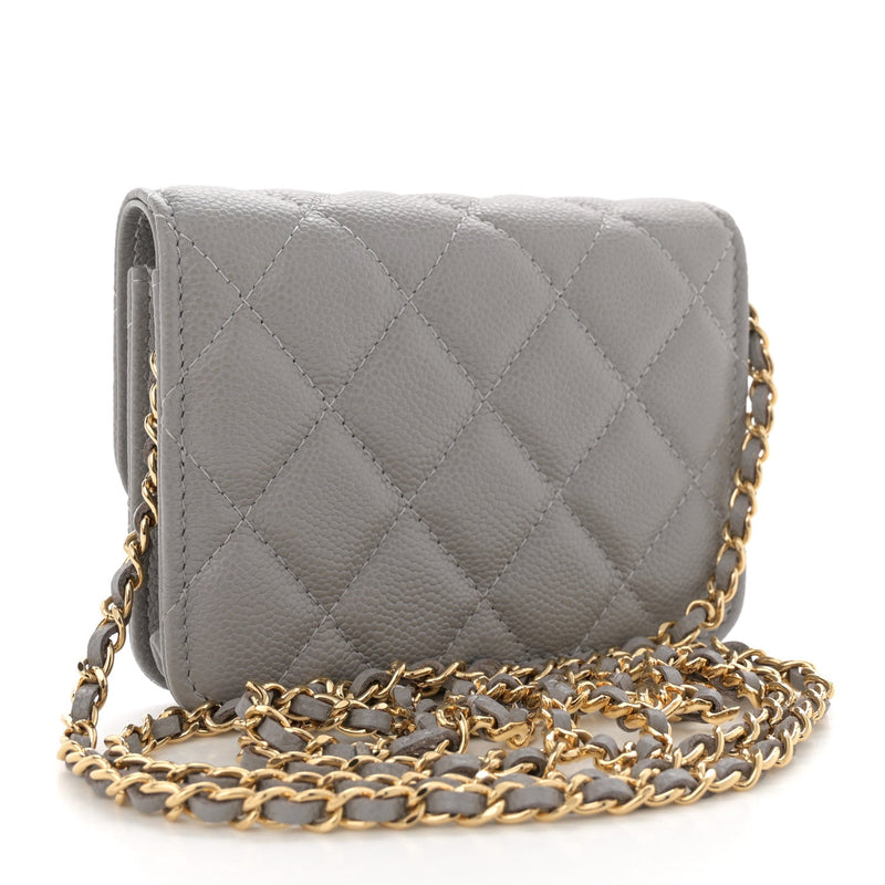 Caviar Quilted Miss Coco Clutch With