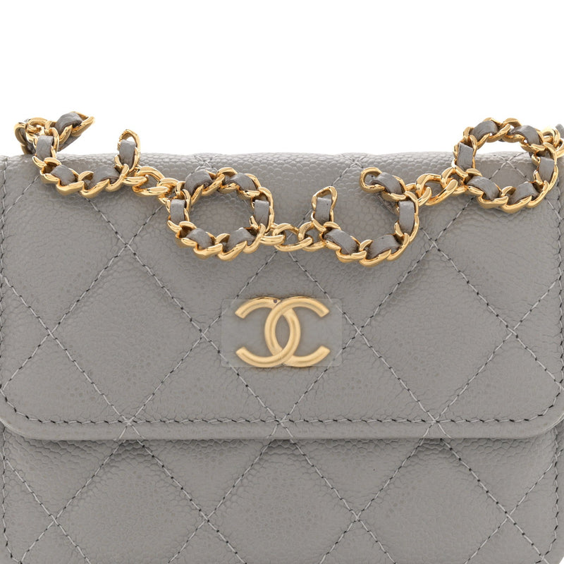 Caviar Quilted Miss Coco Clutch With