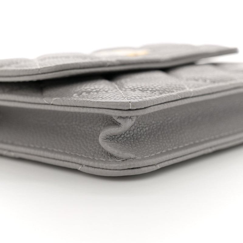 Caviar Quilted Miss Coco Clutch With