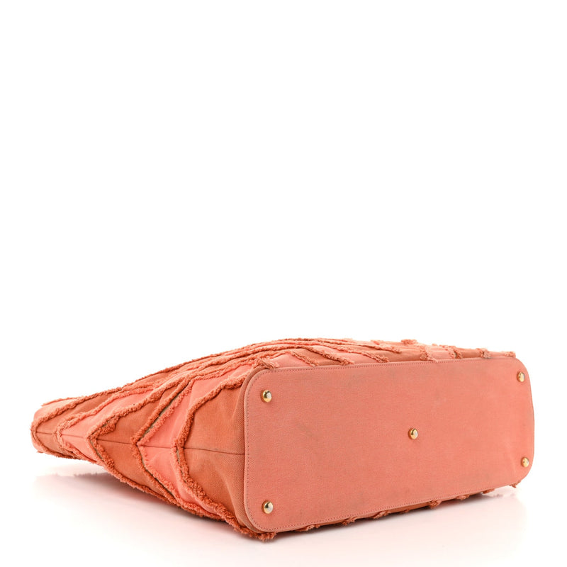 Canvas Chevron Cuba Patchwork Shopper