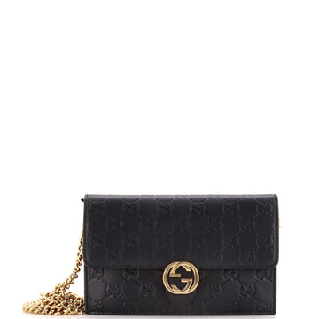 Icon Wallet On Chain Guccissima Leather