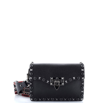 Rolling Rockstud Crossbody Bag Leather
