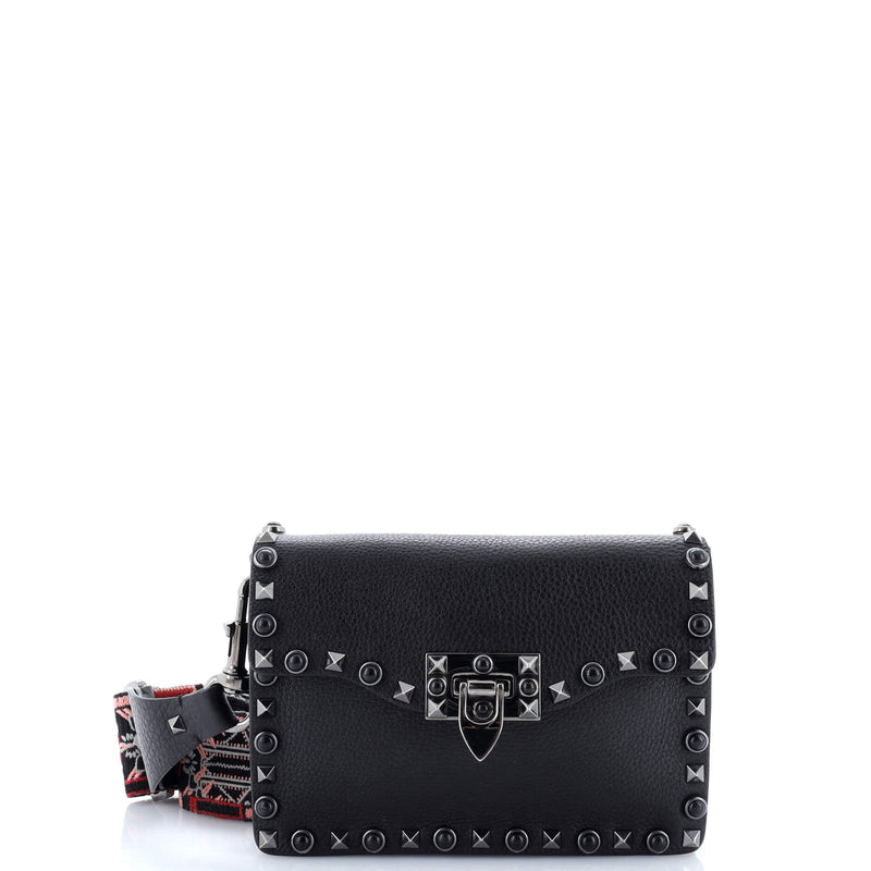 Rolling Rockstud Crossbody Bag Leather
