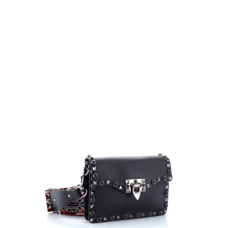 Rolling Rockstud Crossbody Bag Leather