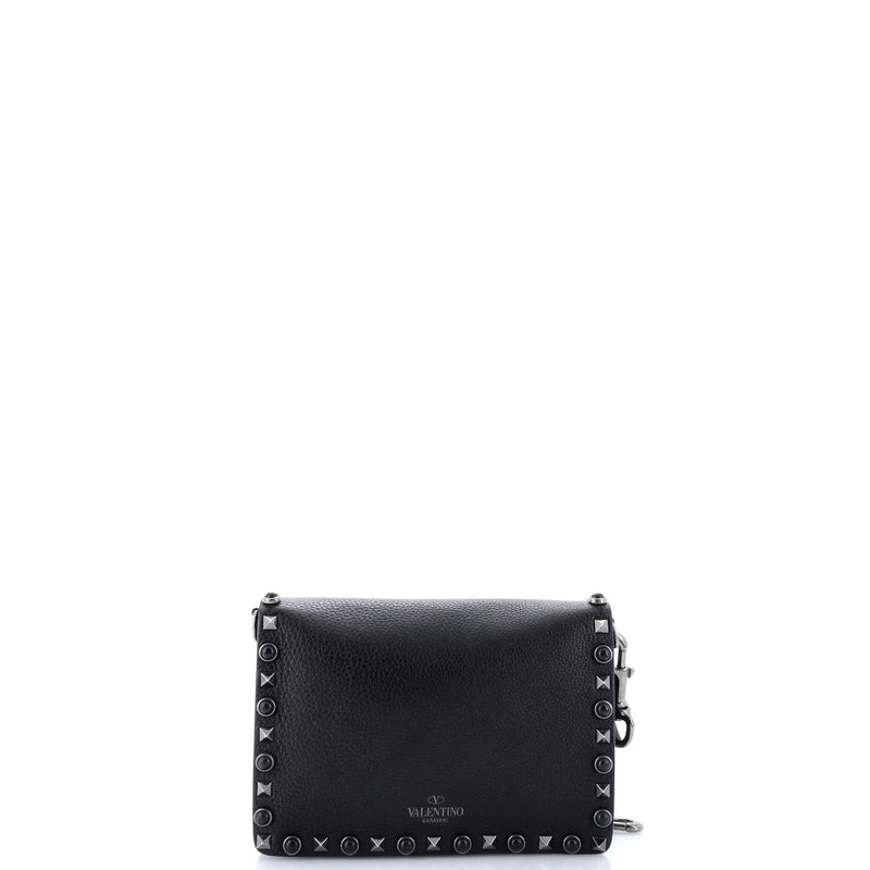 Rolling Rockstud Crossbody Bag Leather