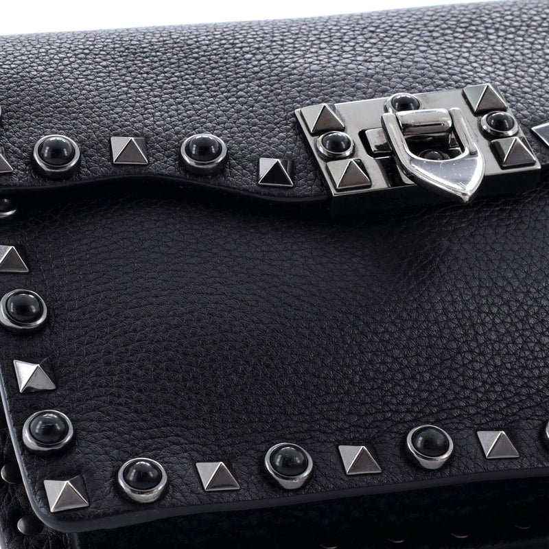 Rolling Rockstud Crossbody Bag Leather