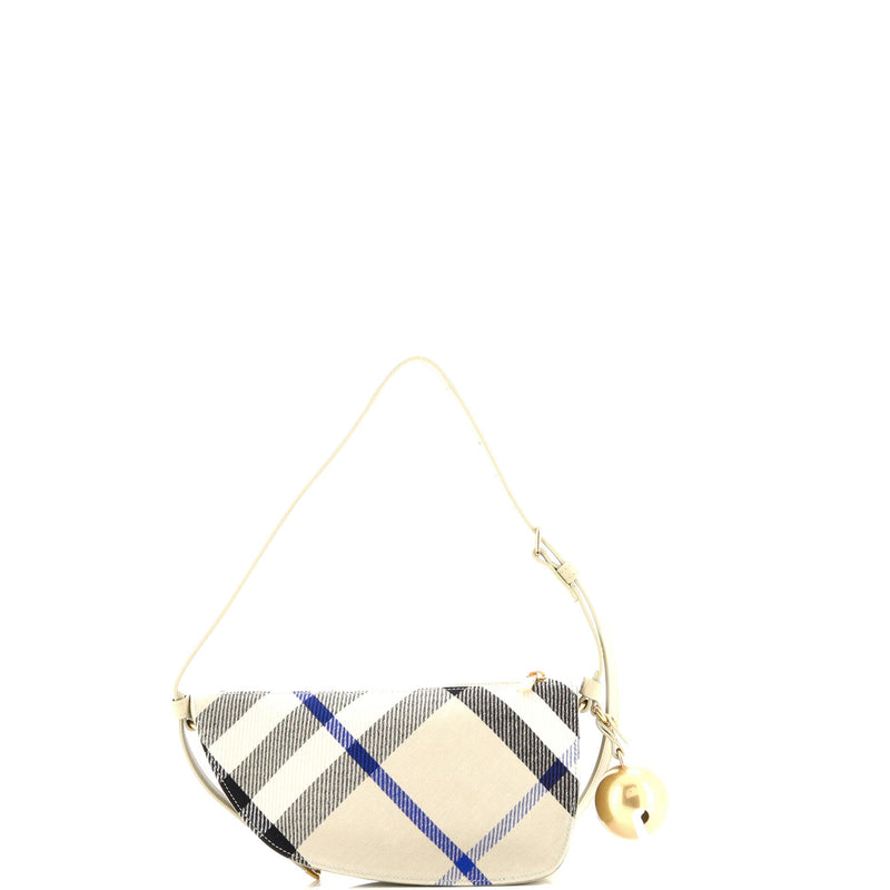 Shield Sling Shoulder Bag Check Canvas