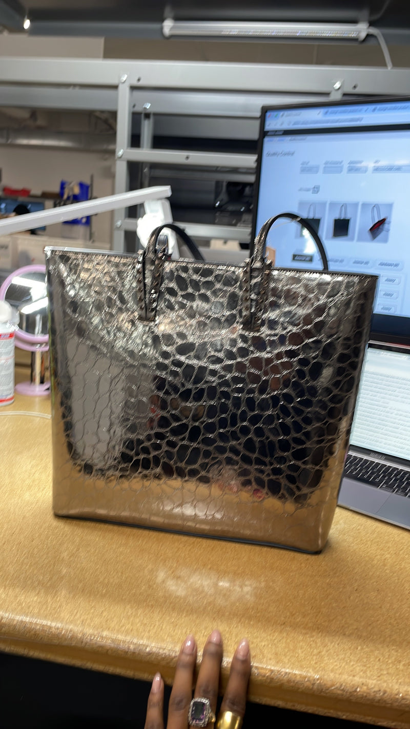 Cabata North South Zipped Tote Crocodile