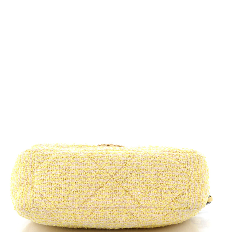 19 Flap Bag Quilted Tweed Medium