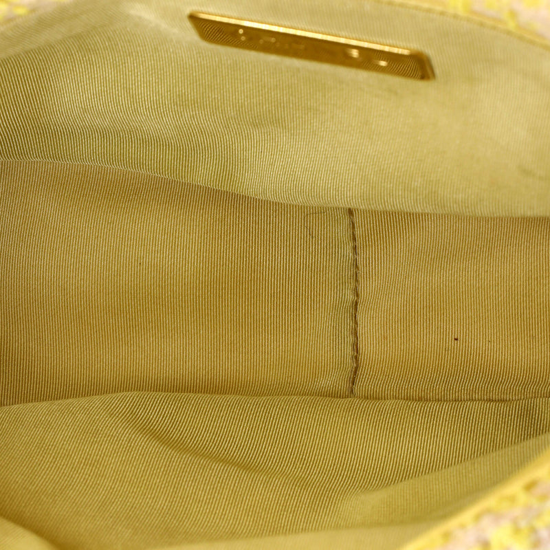 19 Flap Bag Quilted Tweed Medium