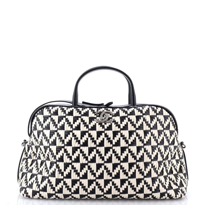 Convertible Chain Bowler Bag Woven