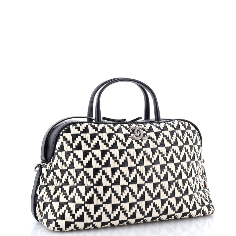 Convertible Chain Bowler Bag Woven