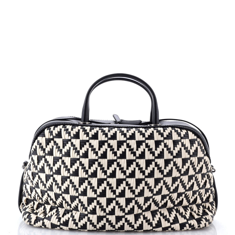 Convertible Chain Bowler Bag Woven
