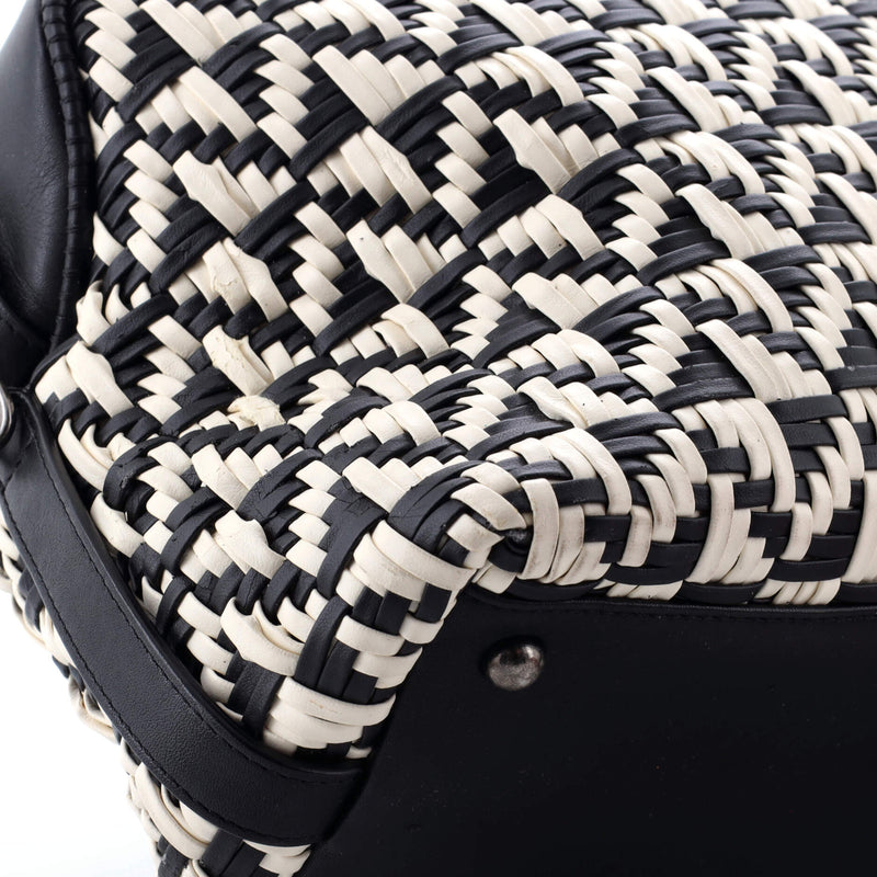 Convertible Chain Bowler Bag Woven