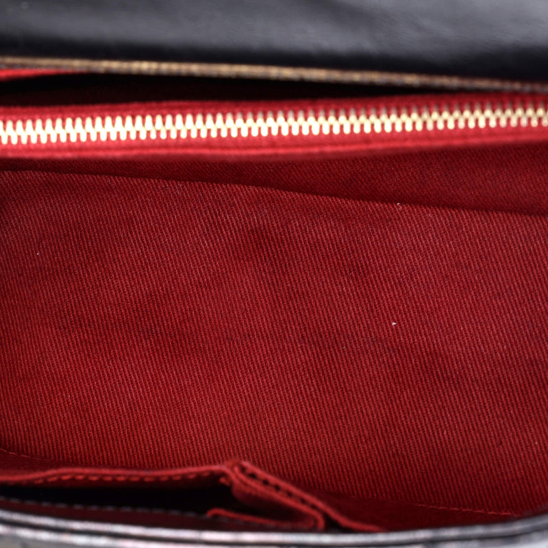 Coco Top Handle Bag Chevron Calfskin