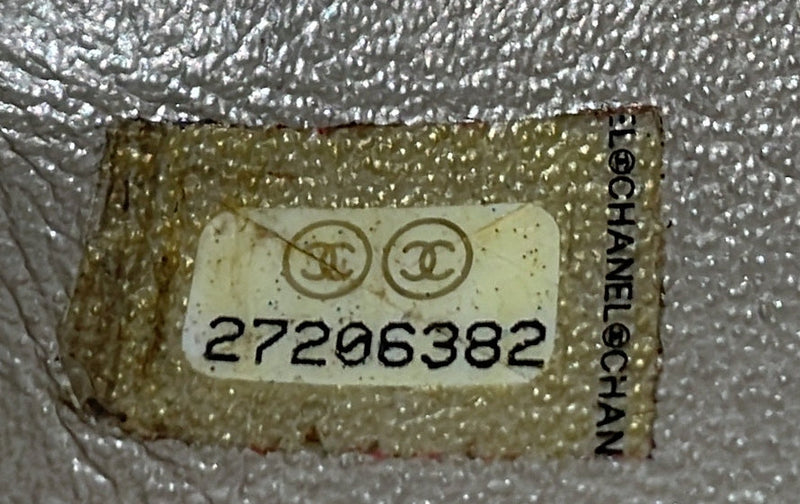 Captain Gold Flap Bag Embroidered Caviar