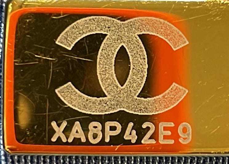 Denim Mood Chain Bucket Bag Logo Printed