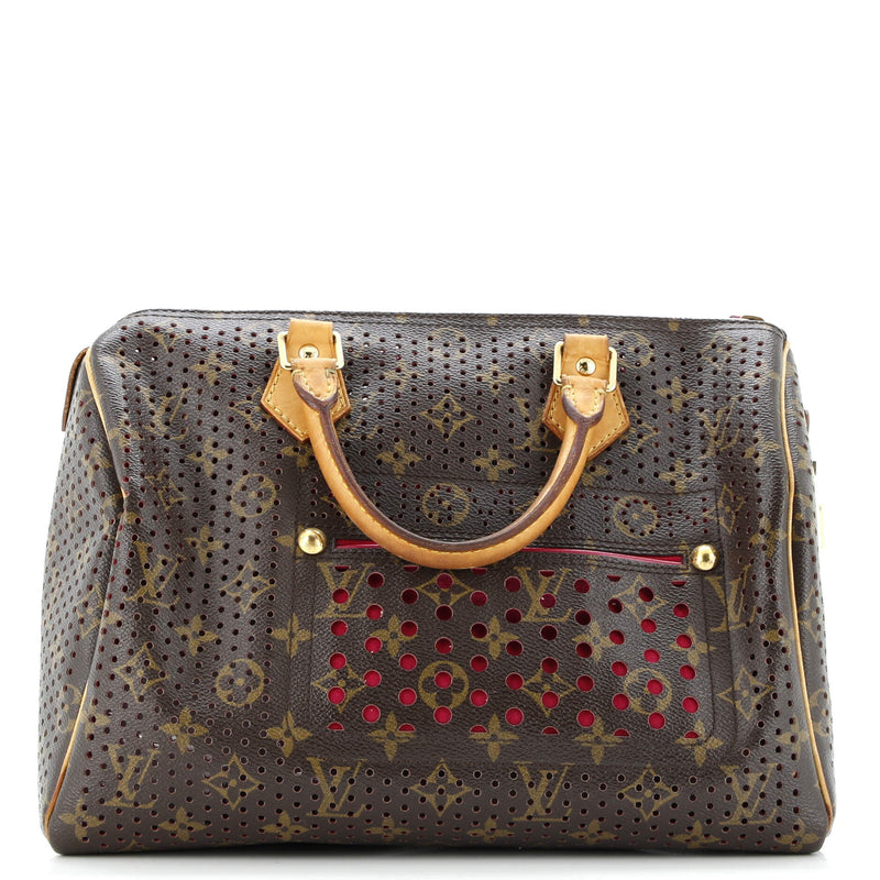 Speedy Handbag Perforated Canvas 30