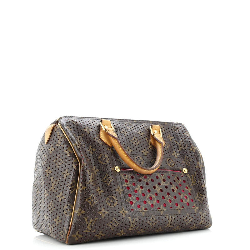 Speedy Handbag Perforated Canvas 30