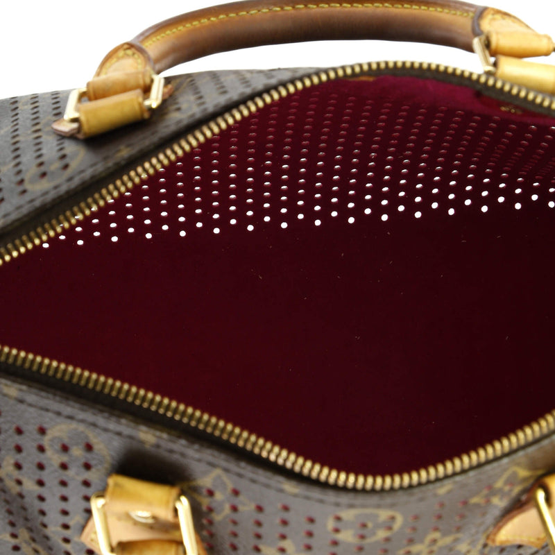 Speedy Handbag Perforated Canvas 30