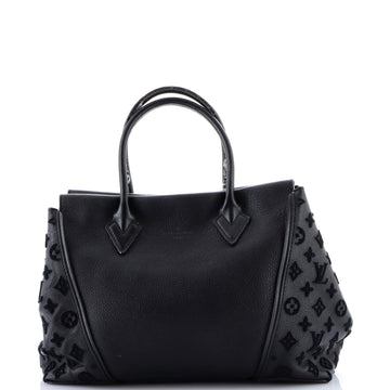 W Tote Tuffetage Leather Pm
