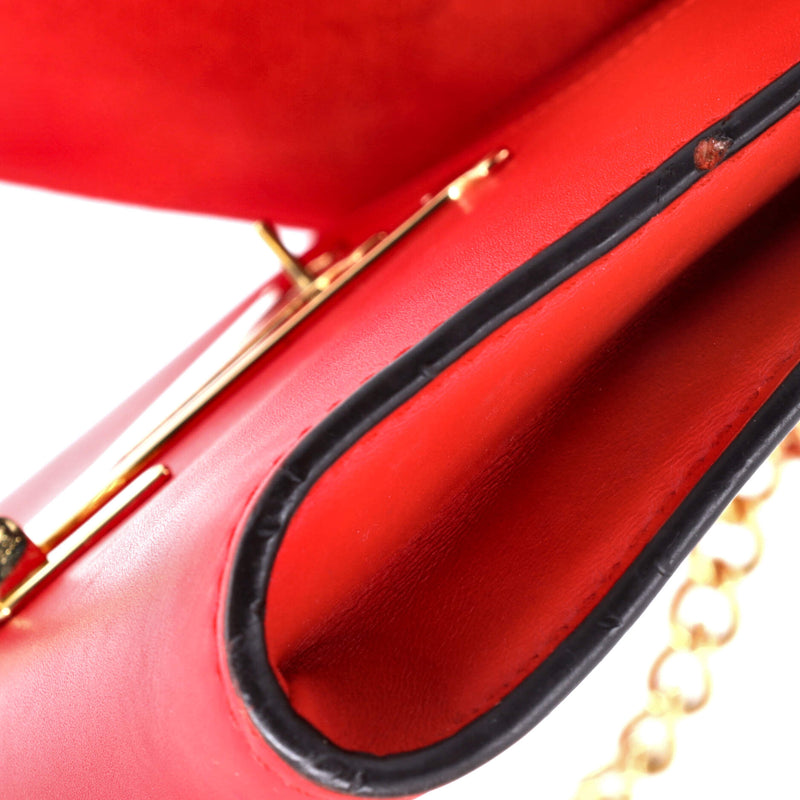 Chain Louise Clutch Leather Mm