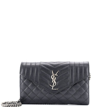 Classic Chain Wallet Mixed Matelasse