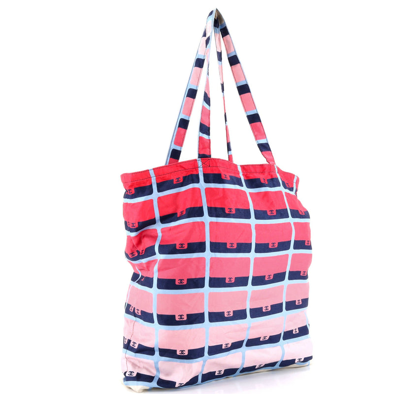 Foldable Tote Bag With Chain Quilted