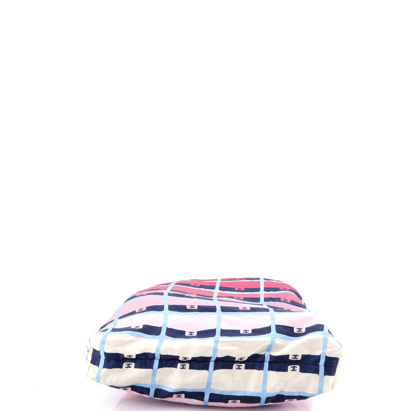 Foldable Tote Bag With Chain Quilted