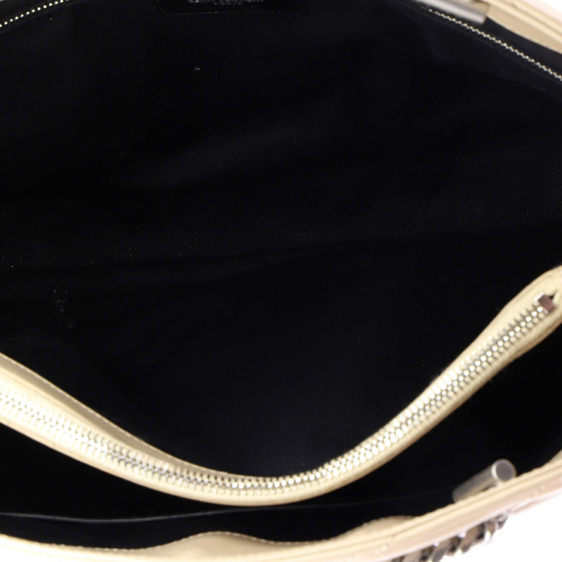 Loulou Tote Matelasse Chevron Leather