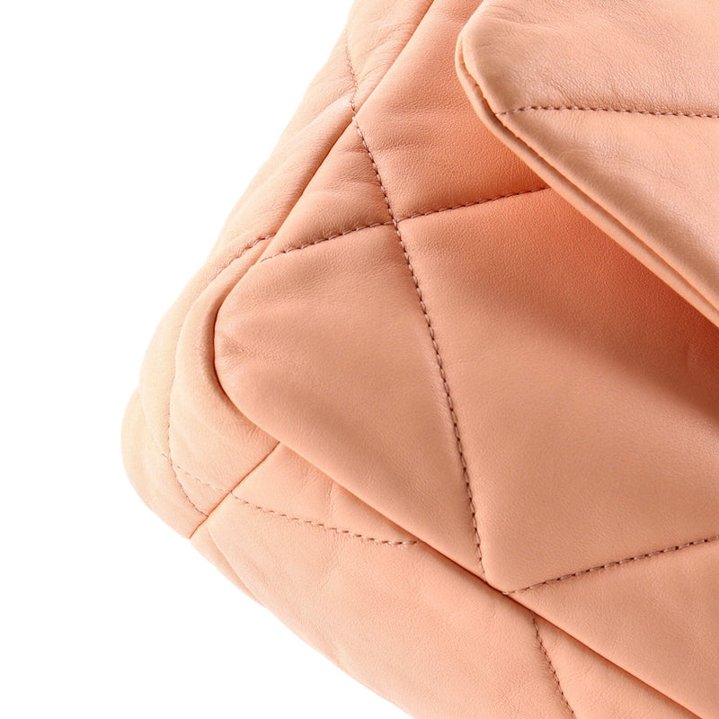 19 Flap Bag Quilted Leather Medium