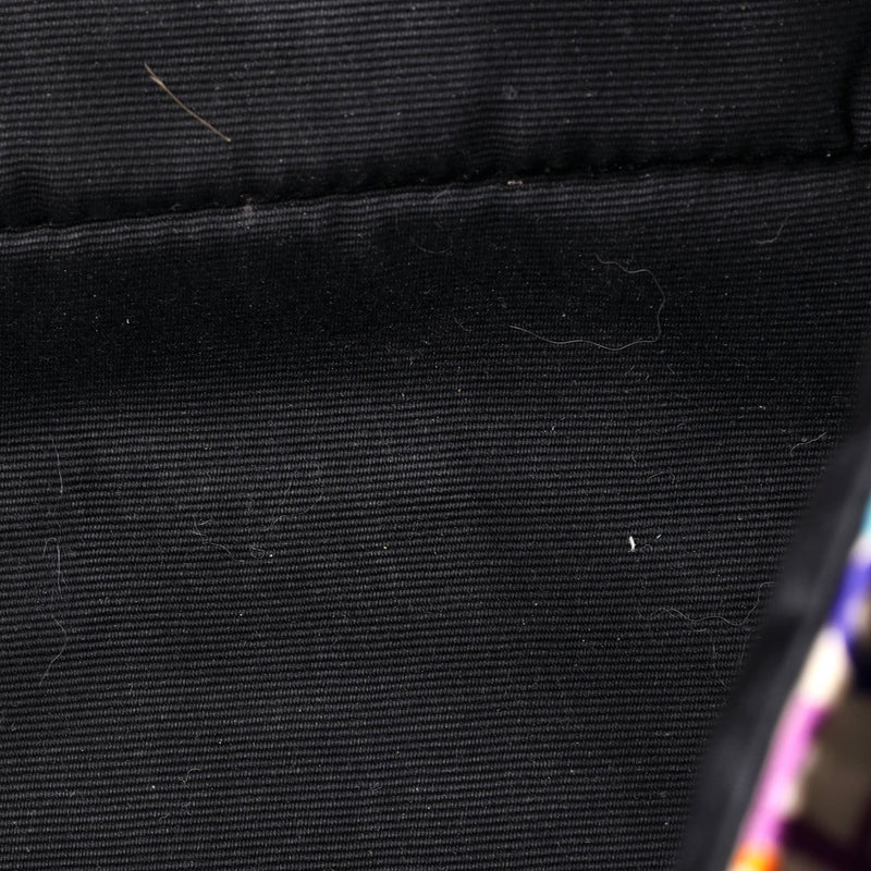 Jamie Flap Bag Quilted Printed Silk