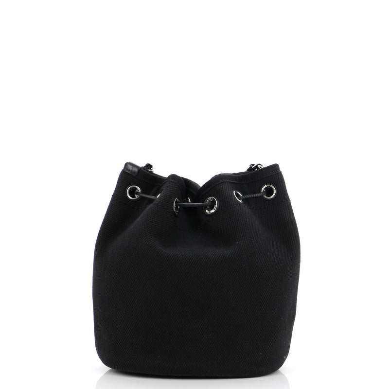 Deauville Drawstring Bucket Bag Pearl