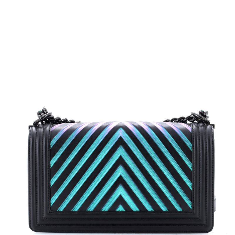 Boy Flap Bag Chevron Painted Calfskin